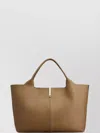 Tod's Tote Bag With Gold-tone Hardware And Metal Feet In Brown