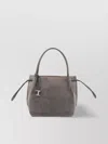 Tod's Tote Bag With Side Ties And Suede Finish