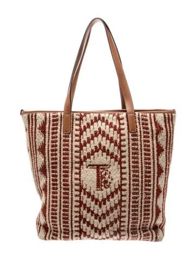 Pre-owned Tod's Tote In Neutral