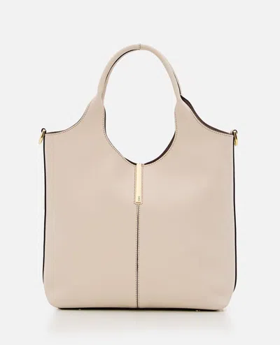 Tod's Tote Shopping Bag In White