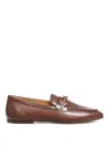 Tod's Leather Loafers In Brown