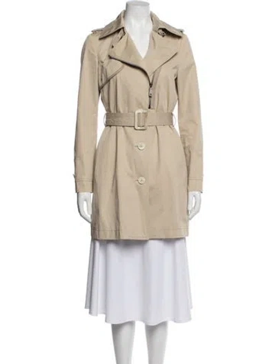 Pre-owned Tod's Trench Coat In Neutral