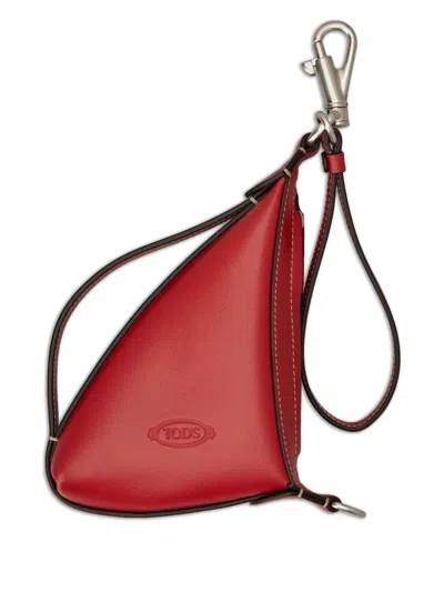 Tod's Dreieckiges Portemonnaie In Red