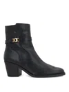 Tod's T65 Ankle Belt Shoes In Black