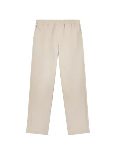 Tod's Trousers In Technical Cotton With Drawstring In Neutral
