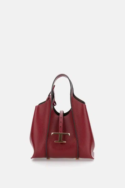 Tod's Tsb Small Shopping Bag In Red