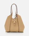 Tod's Tsb Small Shopping Bag In Beige
