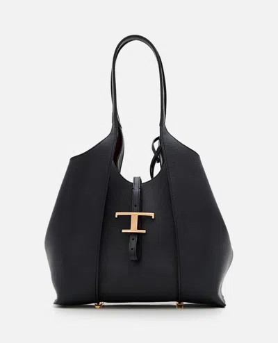 Tod's Tsb Small Shopping Bag In Black
