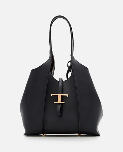 Tod's Tsb Small Shopping Bag In Black