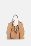 Tod's Tsb Small Shopping Bag In Brown