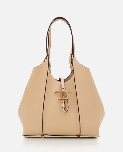 Tod's Tsb Small Shopping Bag In White