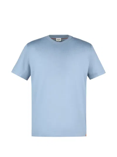 Tod's T-shirt In Jersey In Blue