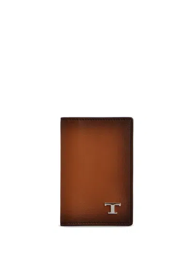 Tod's Tsy Bi-fold Cardholder In Brown