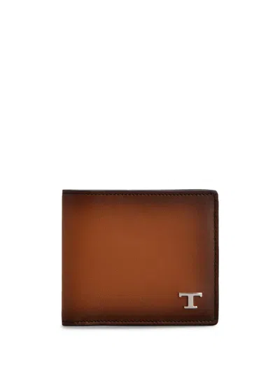 Tod's Tsy Bi-fold Wallet In Brown