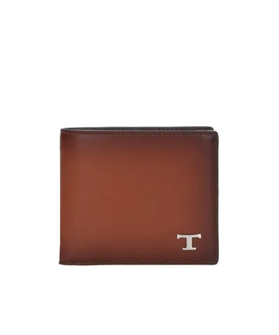 Tod's Tsy Bi-fold Wallet In Brown