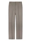 Tod's Tweed Straight-leg Tailored Trousers In Gray