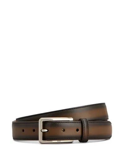 Tod's Two-tone Belt In Brown