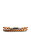 Tod's Two-tone Weave Wrap Bracelet In White