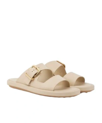 Tod's Two-strap Platform Slide Sandals In Nude