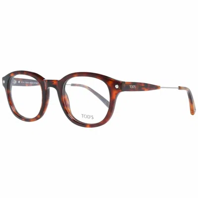 Tod's Unisex' Spectacle Frame Tods To5196 48054 Gbby2 In Brown