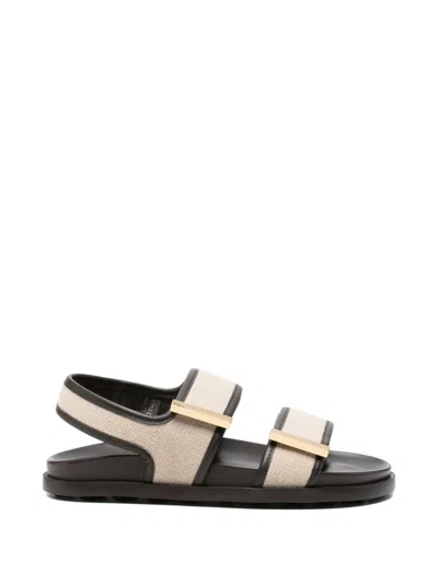Tod's Zebra-print Pony Hair Slingback Sandals In Neutral