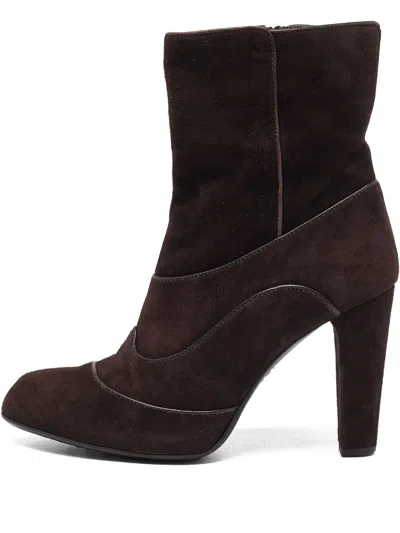 Pre-owned Tod's Vintage 100mm Suede Ankle Boots