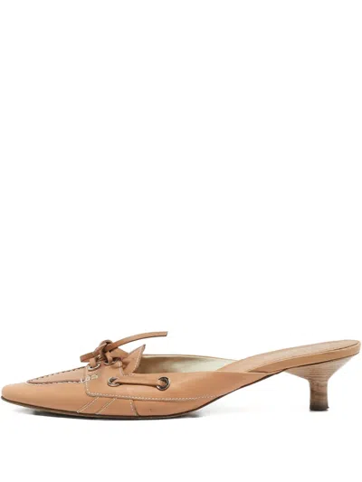 Pre-owned Tod's Vintage 1146689 Beige In Neutral