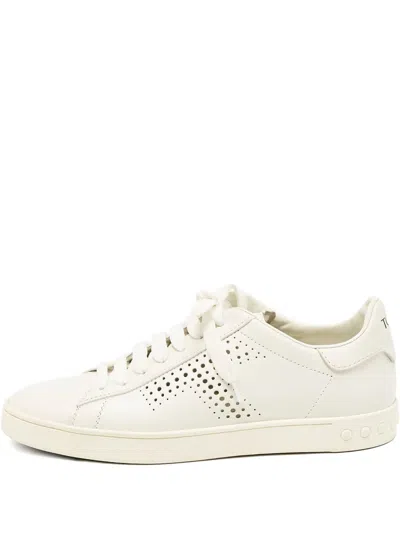 Pre-owned Tod's Vintage 2024 Perforated Leather Sneakers