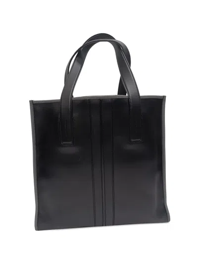 Pre-owned Tod's Vintage 2024 Slim Script Tote Bag In Black