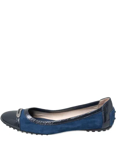 Pre-owned Tod's Vintage 2024 Suede Ballet Flats
