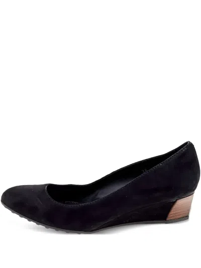 Pre-owned Tod's Vintage 40mm Suede Wedge Pumps