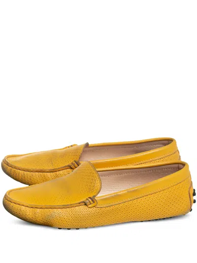 Pre-owned Tod's Vintage 454042 Yellow