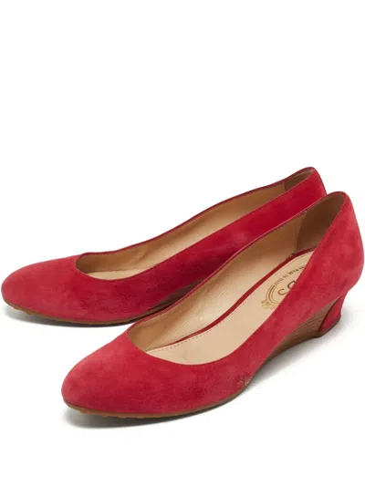 Pre-owned Tod's Vintage 864410 Pink In Red