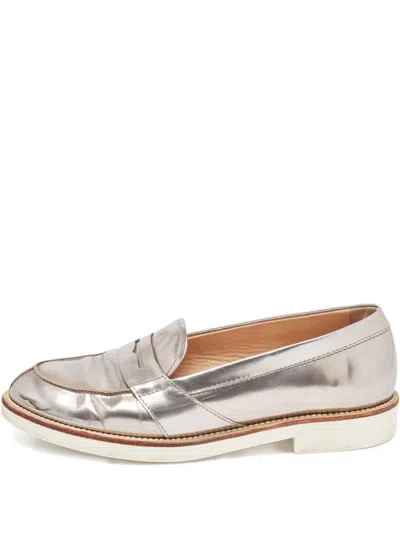 Pre-owned Tod's Vintage 899578 Metallic In Silver