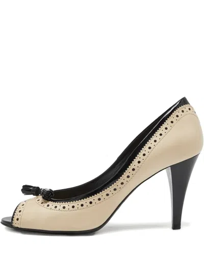 Pre-owned Tod's Vintage 90mm Leather Tassel Pumps