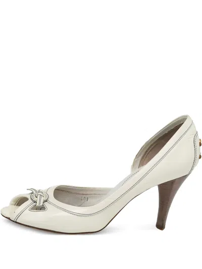 Pre-owned Tod's Vintage 90mm Peep-toe Pumps