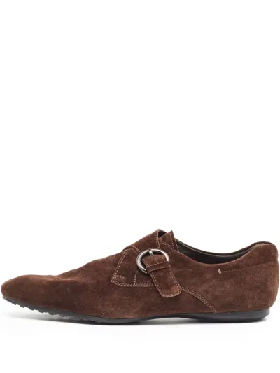 Pre-owned Tod's Vintage Buckle-fastening Suede Loafers