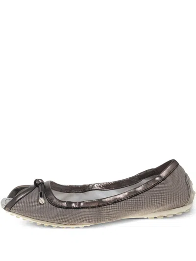 Pre-owned Tod's Vintage Canvas Ballet Flats