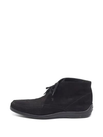 Pre-owned Tod's Vintage Desert Ankle Boots In Black