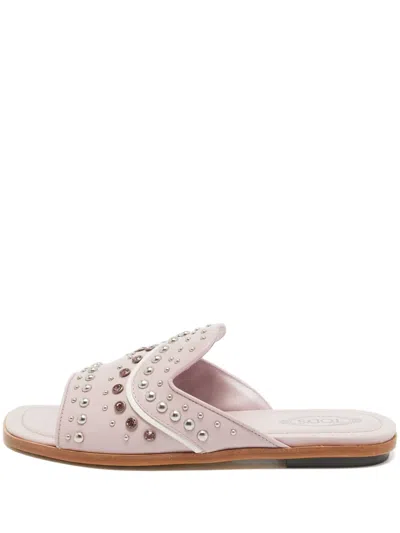 Pre-owned Tod's Vintage Embellished Sandals
