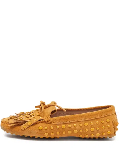 Pre-owned Tod's Vintage Fringed Suede Loafers