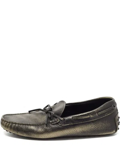 Pre-owned Tod's Vintage Gommino Leather Boat Shoes