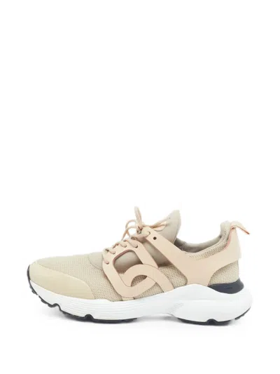 Pre-owned Tod's Vintage Kate Low-top Sneakers In Neutral