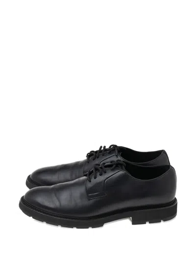 Pre-owned Tod's Vintage Lace-up Leather Oxfords In Black