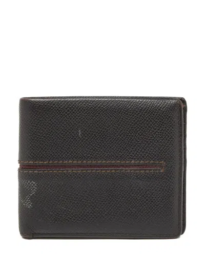 Pre-owned Tod's Vintage Leather Bi-fold Wallet In Brown