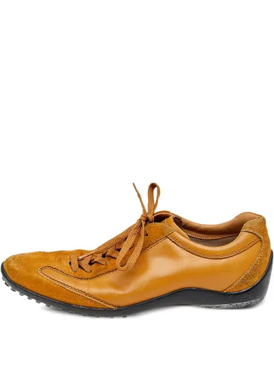 Pre-owned Tod's Vintage Leather Lace-up Sneakers