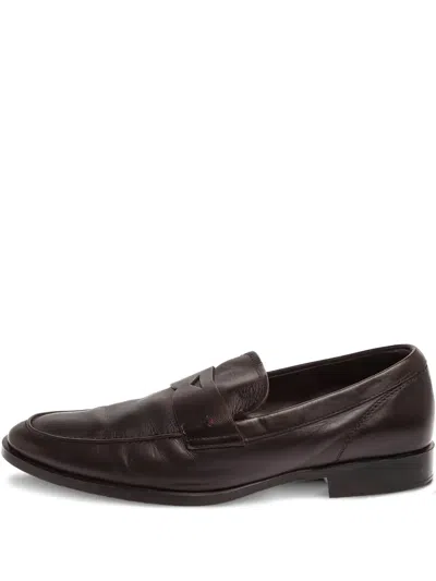 Pre-owned Tod's Vintage Leather Loafers In Brown