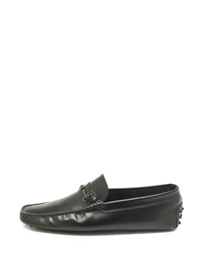 Pre-owned Tod's Vintage Leather Loafers In Black
