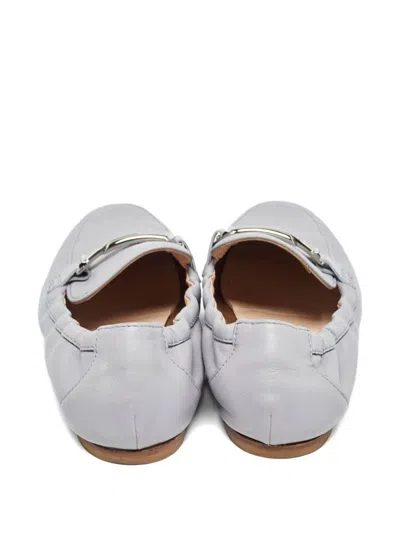 Pre-owned Tod's Vintage Leather Loafers In Gray