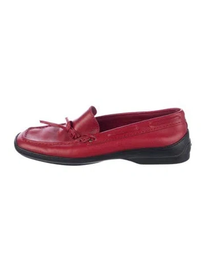 Pre-owned Tod's Vintage Leather Loafers In Multi